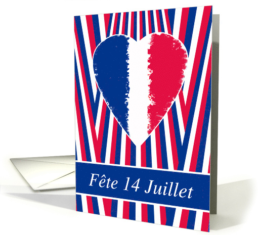 Bastille Party Invitation Fete 14 Juillet Tricolor Heart... (936656)