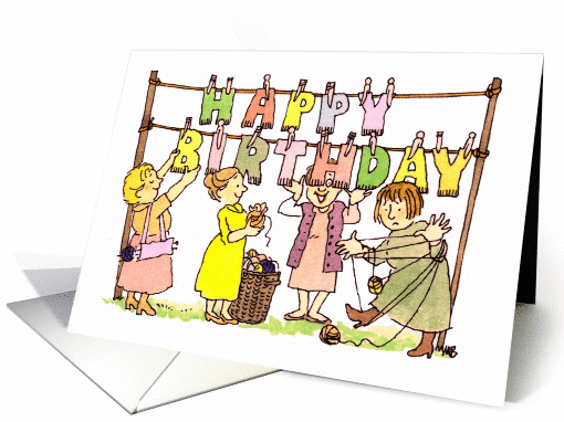 Knitted Happy Birthday card (246133)