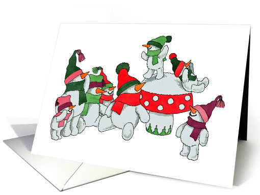 Snowmes Christmas card (255795)