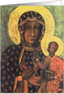 Black Madonna of Czestochowa card