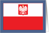 Polish Falcon Flag card