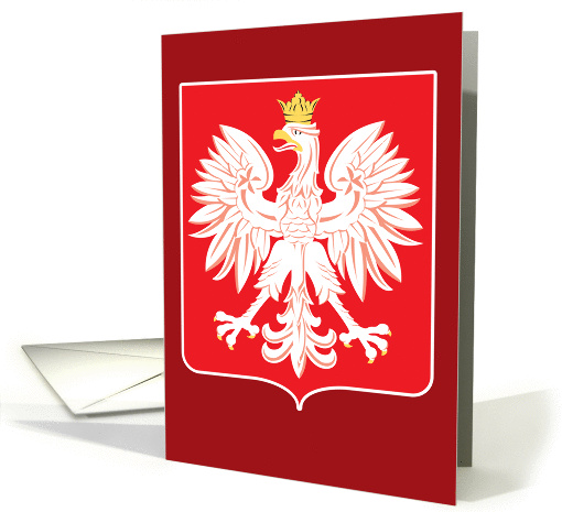 Polish Eagle Red Shield card (240791)