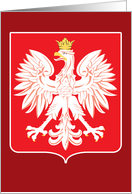 Polish Eagle Red Shield card