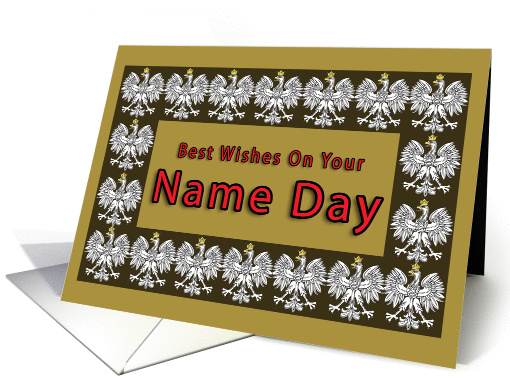 Name Day with Polish Eagle card (242964)