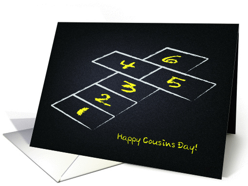 Happy Cousins day, Hopscotch card (1180884)