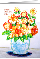 Happy mother’s day, flowers, for work wife card