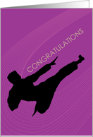 congratulations, martial art card