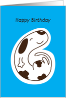 happy birthday, doggy, 6 card
