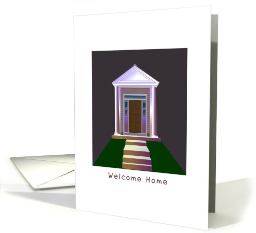 Welcome Home, house, summer camp card (828089)
