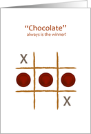 national chocolate day, winner, game card