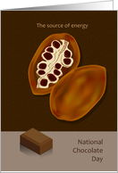 national chocolate day, coco fruites, the source of energy card