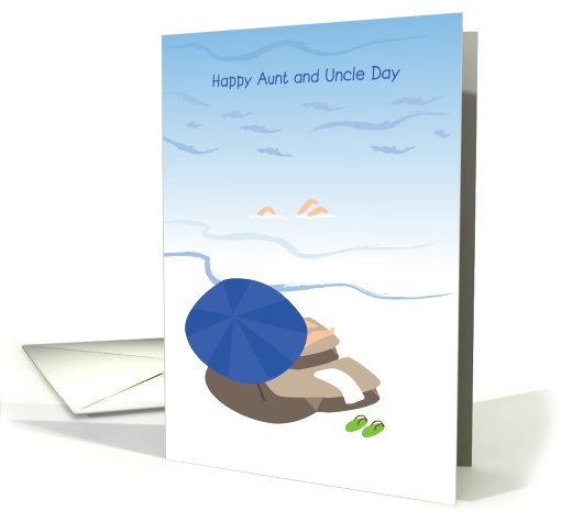happy aunt and uncle day, seaside card (829436)