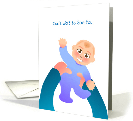 can't wait to see you, baby card (839242)