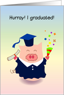 Announcements, Hurray! I graduated! card