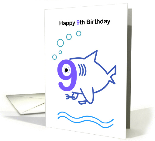 happy 9th Birthday card (858221)