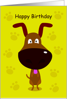 happy Birthday, dog card