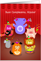 buon compleanno, nipote card