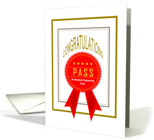 Congratulations On Passing Your Professional Engineering Exam card