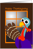 happy thanksgiving, cute turkey card