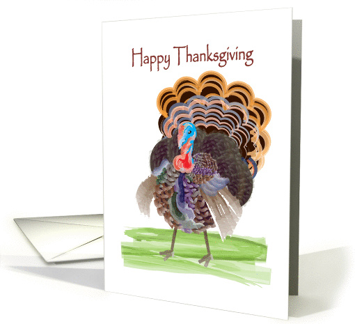 happy thanksgiving, turkey card (873271)