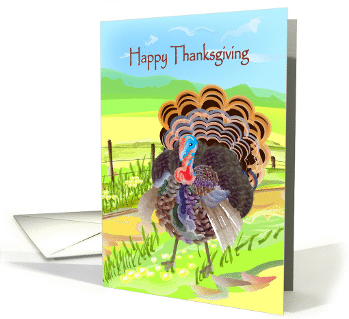 happy thanksgiving, turkey card (873272)