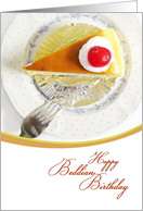 Beddian Birthday, slide of cake card