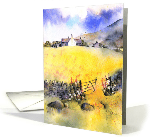 summer Meadow , Yorkshire, England card (1562942)