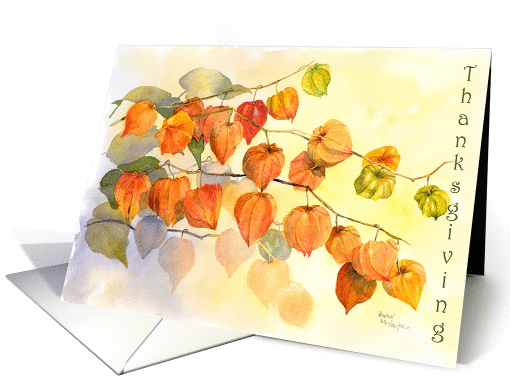 Thanksgiving Chinese Lanterns card (247994)