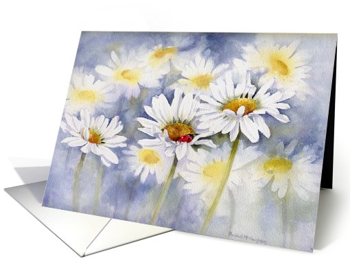 Ladybird in a Daisy blank card (577832)