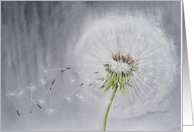 Dandelion thank you card