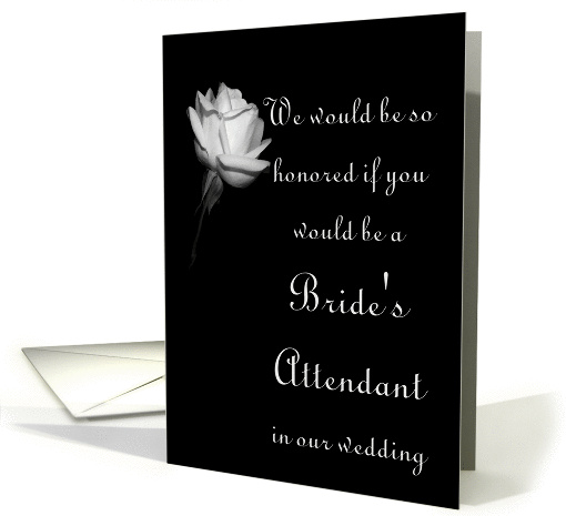 Wedding - Bride's Attendant card (290540)
