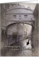 Bridge of Sighs (Vintage), Venice, Italy card