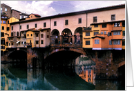 Water Colors, Ponte Vecchio, Florence, Italy card