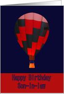 Birthday, Son-in-law, hot air balloon card