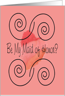 Maid of Honor, Invitations card