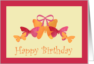 Birthday, any one, butterflies card