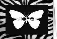 Hope, Butterfly card