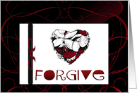 Forgive, heart card