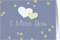 I Miss You, hearts card