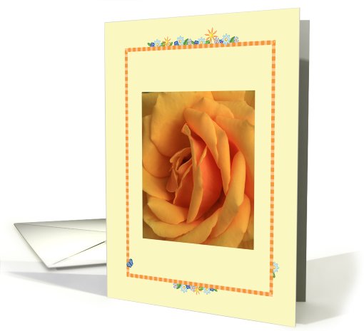 Blank Card, yellow rose card (476222)