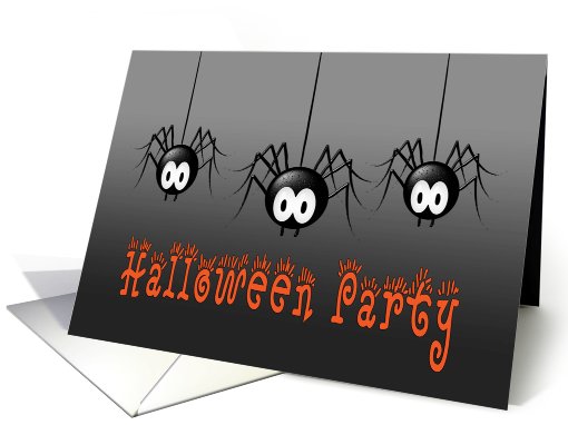Halloween Party, Spiders card (481390)