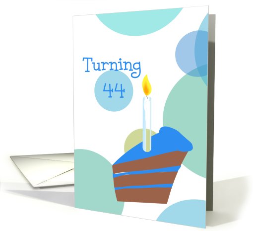 44th Birthday, Turning 44 card (501188)
