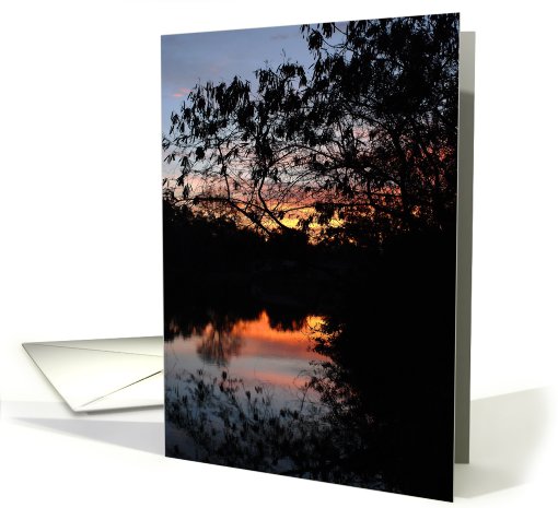 Secret Sunrise Over Lake card (562466)