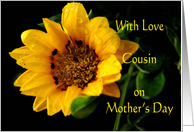 Mother’s Day Cousin, yellow Gazania card