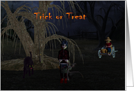 Trick or treating card