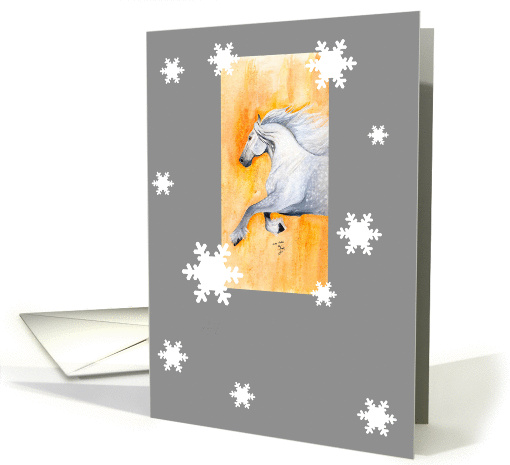 Christmas horse card (251233)