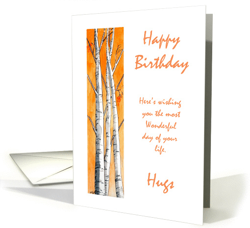 Sunset Birthday card (334654)