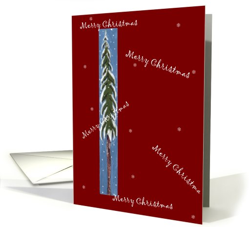 Merry Christmas, Lone Tree card (725764)