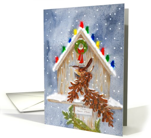 Christmas Wren Home Sweet Home card (730644)