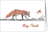 Foxy Thanks card